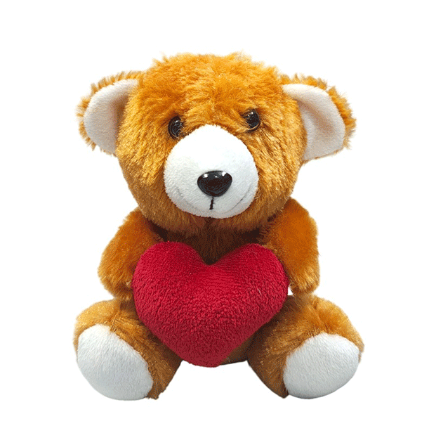 6" TEDDY WITH HEART